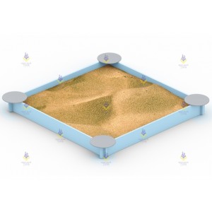 Песочница простая (серо-голубая)