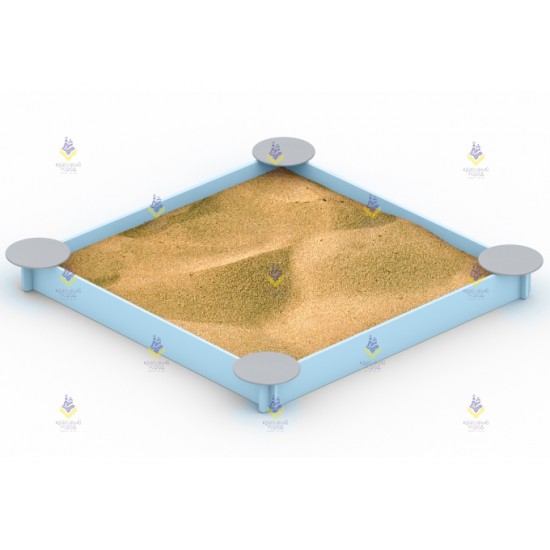 Песочница простая (серо-голубая)