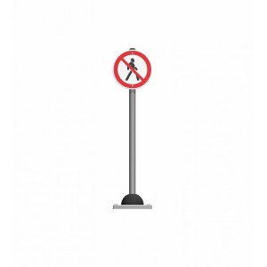 Дорожный знак "Движение пешеходов запрещено" Romana 057.96.00-01