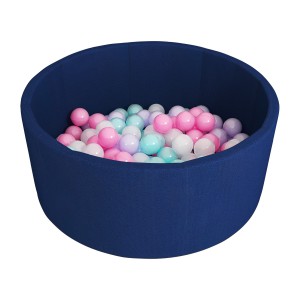 Romana Airpool Детский сухой бассейн (темно - синий)(розовые/мятные/жемчужные/сиреневые шарики)