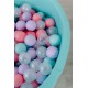 Romana Airpool Детский сухой бассейн (бирюзовый) (голубые/серые/жемчужные/прозрачные шарики)