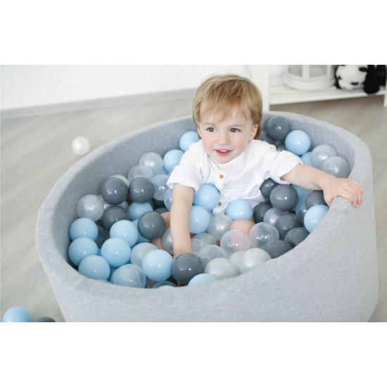 Romana Airpool Детский сухой бассейн (серый) (голубые/серые/жемчужные/прозрачные шарики)