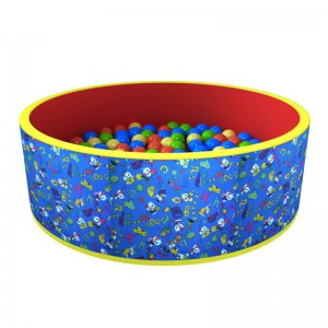 Сухой бассейн с шариками «Веселая полянка» (синий/красный)
