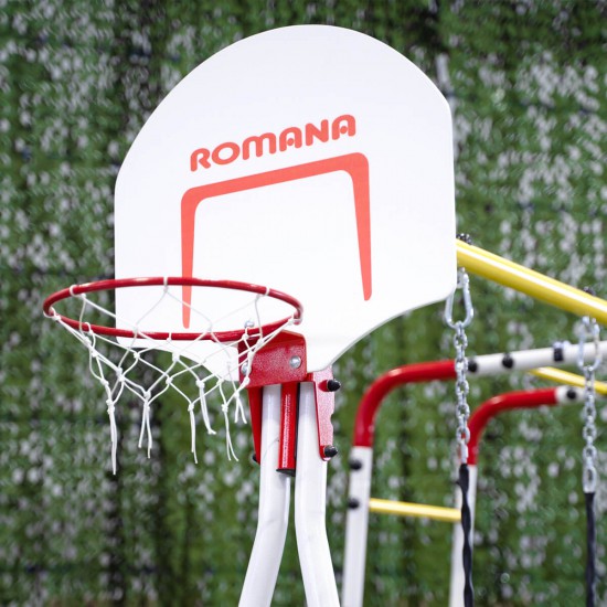 Детский спортивный комплекс для дачи ROMANA Fitness (с фанерными качелями)